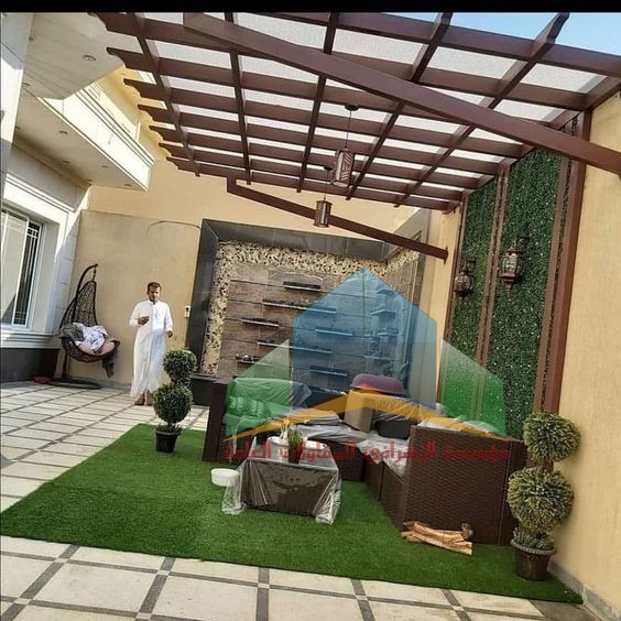 تصاميم مظلات حدائق خشبية في جدة